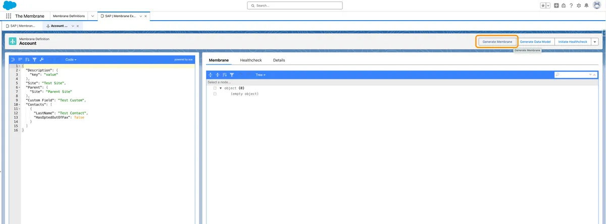 The Membrane — screenshot from the Salesforce AppExchange listing
