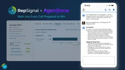 The RepSignal Agent for MedTech Sales for Salesforce — screenshot