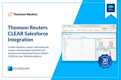 Thomson Reuters CLEAR Salesforce Integration for Salesforce — screenshot