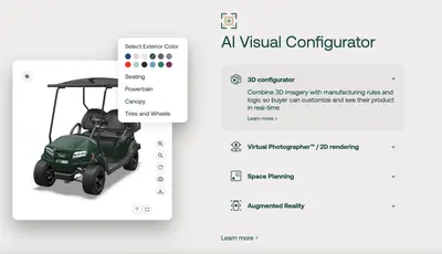 Threekit AI Sales Agent for Manufacturers on Agentforce Commerce for Salesforce — screenshot