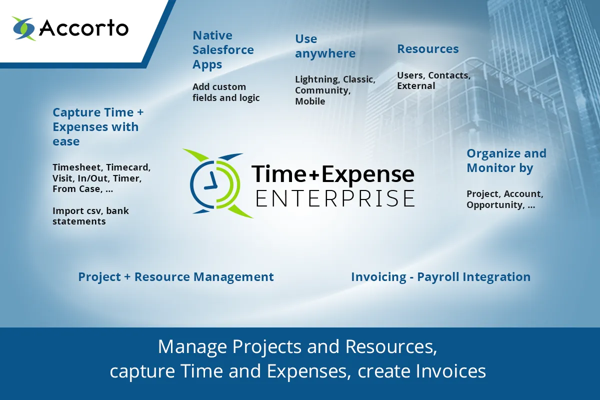 Time&Expense Project — screenshot from the Salesforce AppExchange listing