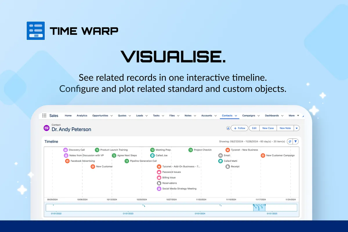 Time Warp — screenshot from the Salesforce AppExchange listing