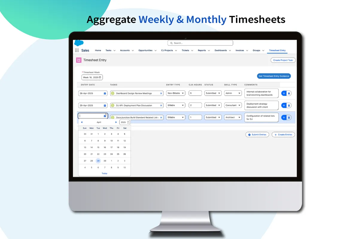 TimeJunction — screenshot from the Salesforce AppExchange listing