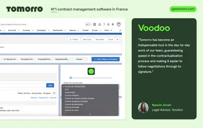 Tomorro - Generate and track contracts for Salesforce — screenshot