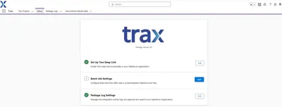 Trax Connector for Salesforce — screenshot
