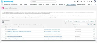 TrebleHook - CRM for AEC Firms for Salesforce — screenshot