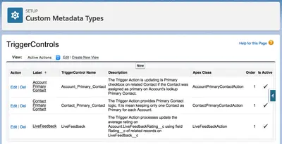 Trigger Control for Salesforce — screenshot