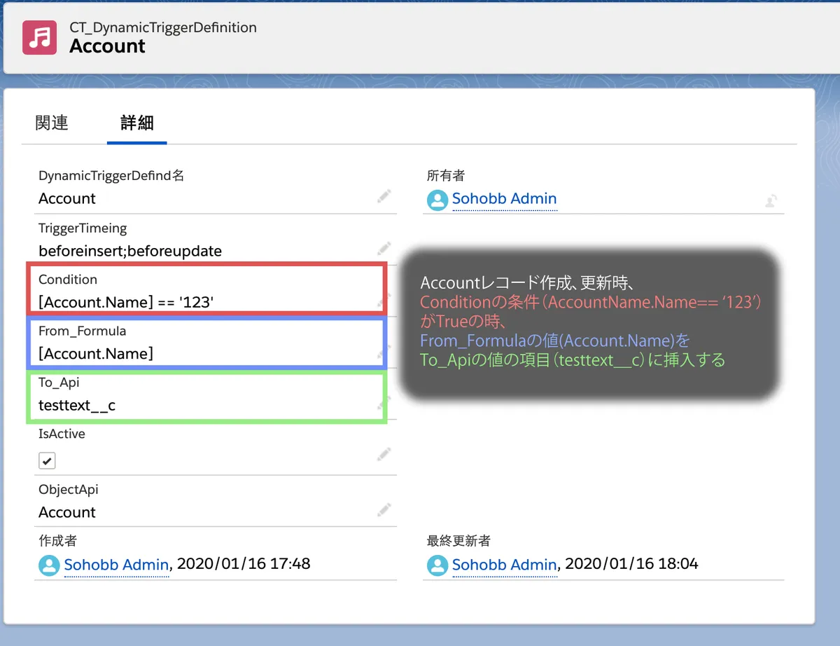 設定Trigger — screenshot from the Salesforce AppExchange listing