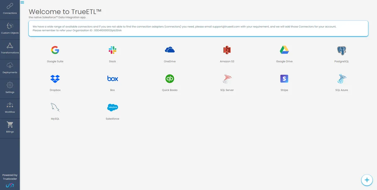 trueETL — screenshot from the Salesforce AppExchange listing