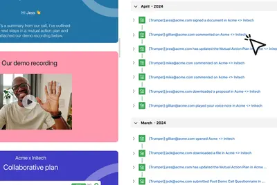 trumpet for Salesforce — screenshot