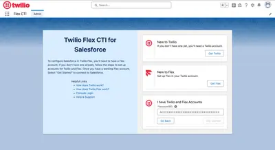 Twilio Flex CTI connector | Contact Center | Sales communication | Omni channel for Salesforce — screenshot