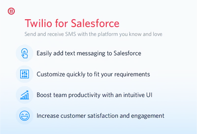 Twilio for Salesforce: Send and Receive SMS in Minutes for Salesforce — screenshot