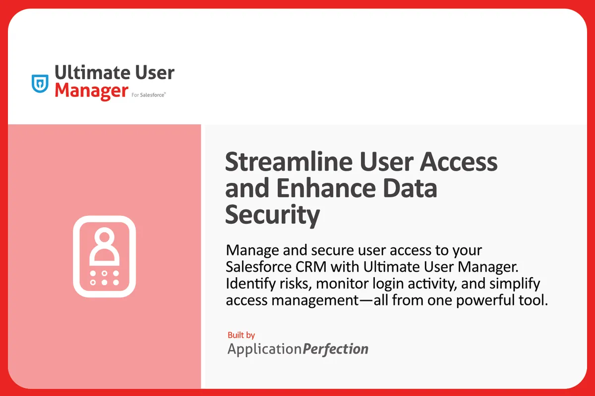 Ultimate User Manager — screenshot from the Salesforce AppExchange listing