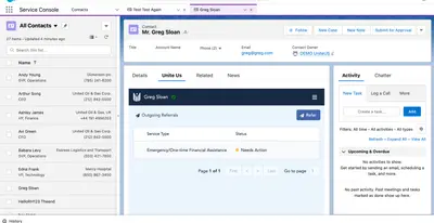 Unite Us for Salesforce — screenshot