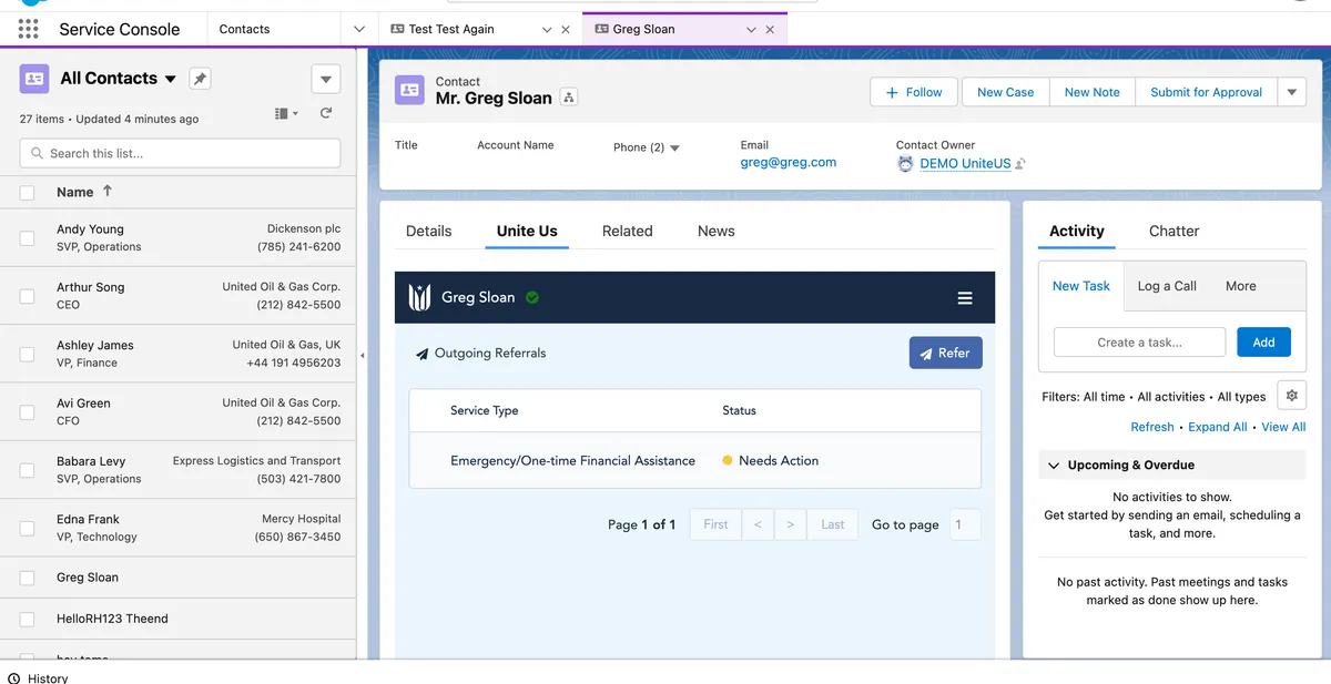 Unite Us — screenshot from the Salesforce AppExchange listing
