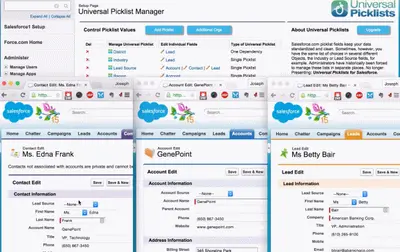 Universal Picklists - Duplicate picklist fields across several objects for Salesforce — screenshot