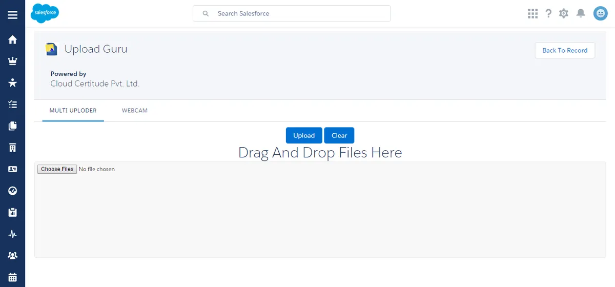 Upload Guru — screenshot from the Salesforce AppExchange listing