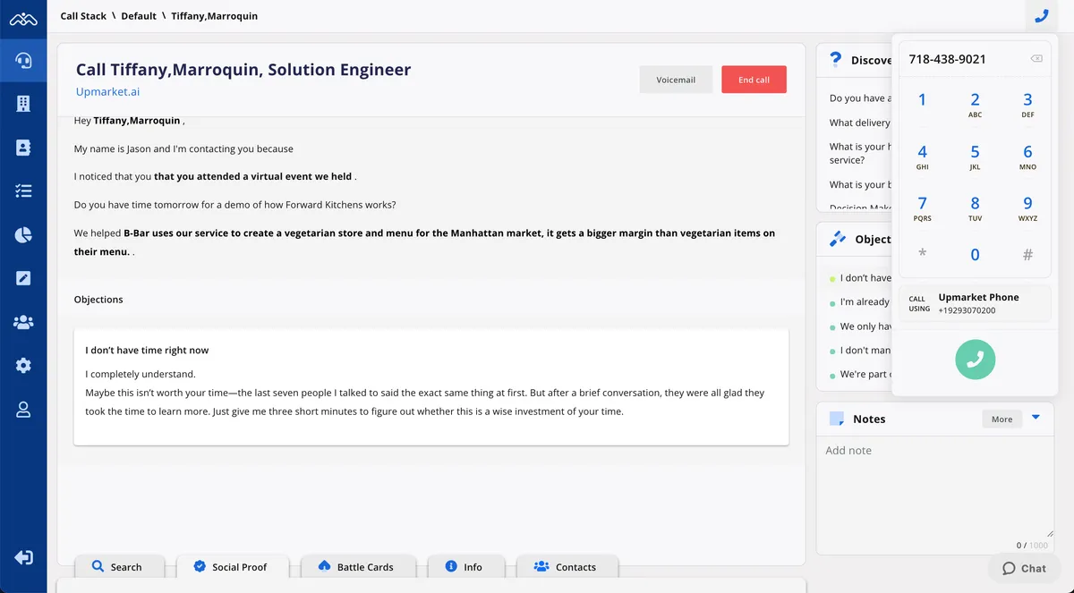 Upmarket — screenshot from the Salesforce AppExchange listing