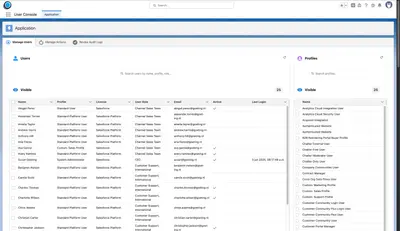 User Console for Salesforce — screenshot