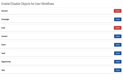 User Workflows for Salesforce — screenshot