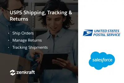 USPS (Postal Service) Shipping App : Shipping, Returns, RMAs and Tracking for Salesforce — screenshot