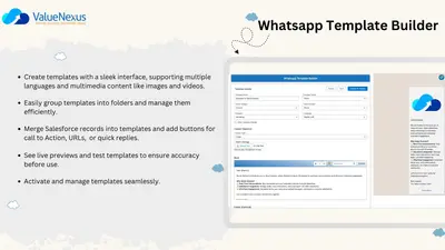 Value Connect - WhatsApp Messaging for Salesforce for Salesforce — screenshot