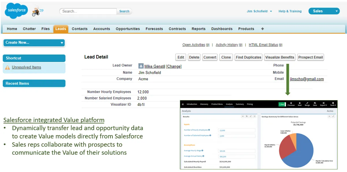 ValueCore — screenshot from the Salesforce AppExchange listing