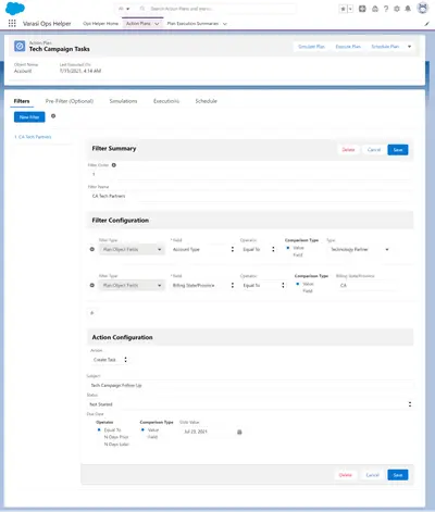 Varasi Ops Helper - Bulk Actions, Productivity, Automation, Best Practices for Salesforce — screenshot