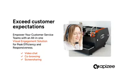 Video chat and screen sharing for Salesforce | Apizee for Salesforce — screenshot