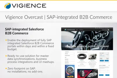 Vigience Overcast | SAP-integrated B2B Commerce Out-of-the-Box for Salesforce — screenshot