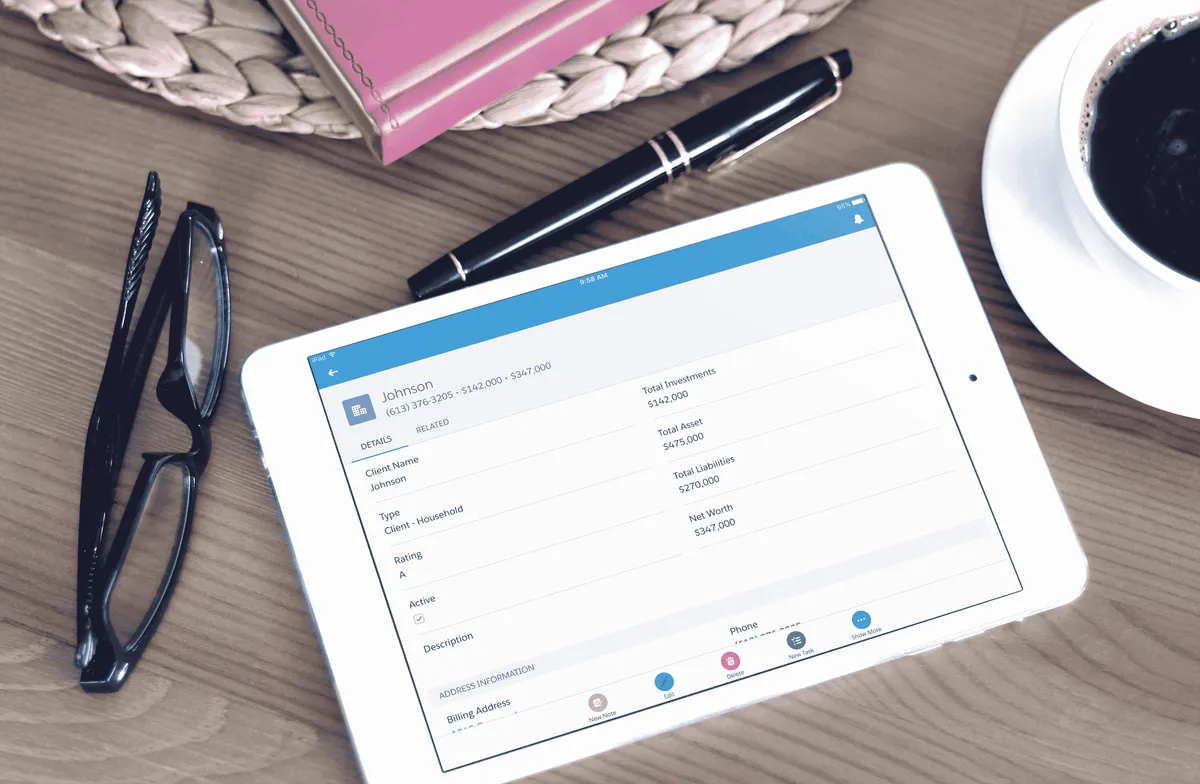 WealthTrack — screenshot from the Salesforce AppExchange listing