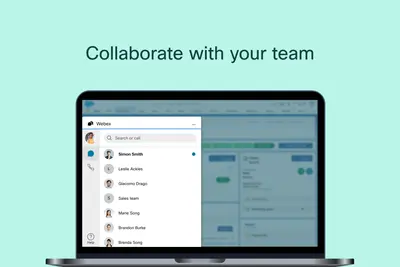 Webex App for Salesforce for Salesforce — screenshot