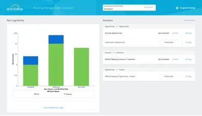 Workday Financial Management Connector for Salesforce — screenshot