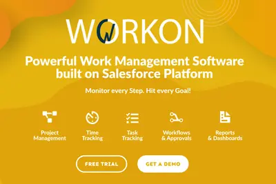 WORKON - Project and Task Tracking for Salesforce — screenshot