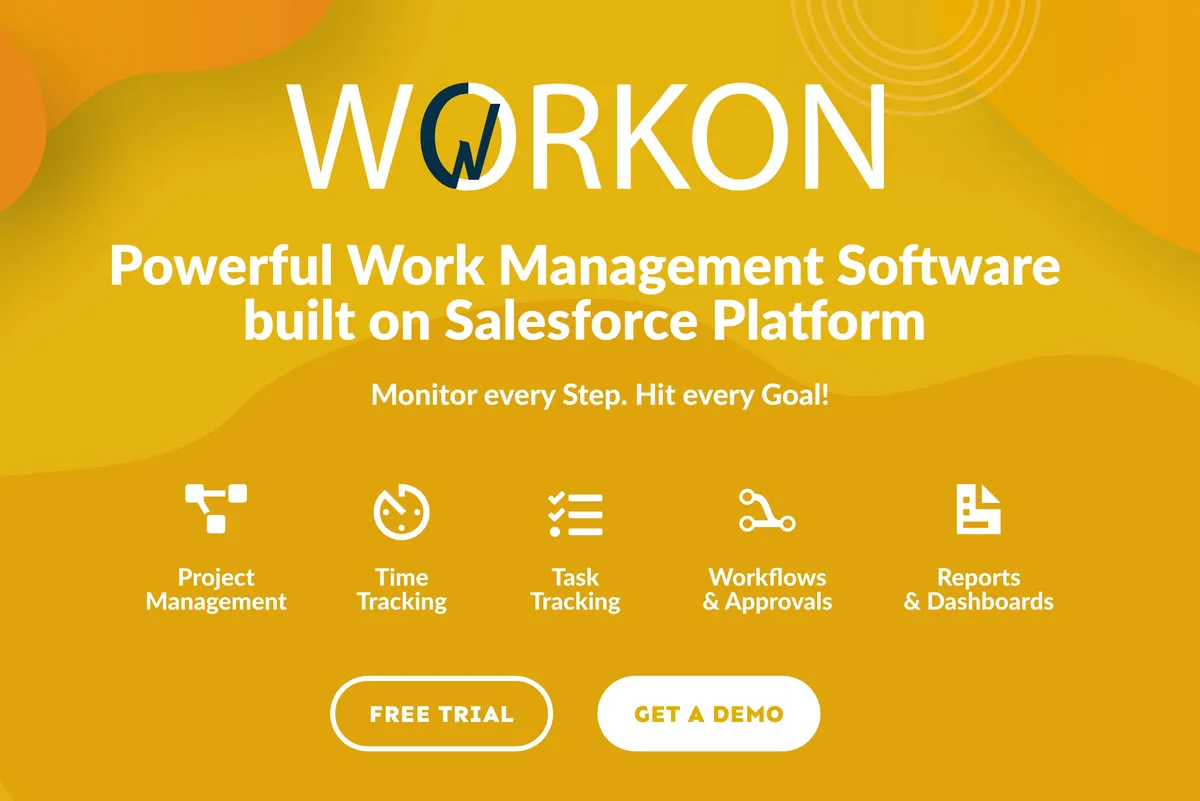 WORKON - Project and Task Tracking — screenshot from the Salesforce AppExchange listing