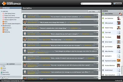 Workspace for Sales for Salesforce — screenshot