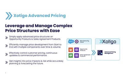 Xotigo Advanced Pricing - Leverage and Manage Complex Price Structures with Ease for Salesforce — screenshot