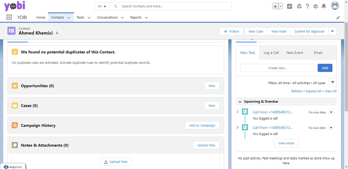 Yobi — screenshot from the Salesforce AppExchange listing