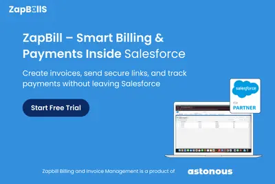 ZapBills Invoicing and Payment Collection for Salesforce — screenshot