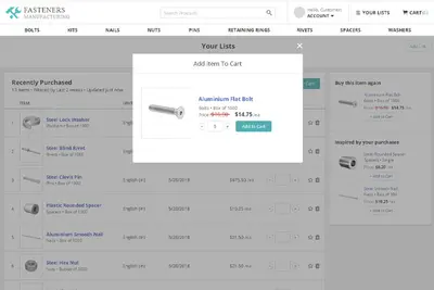 Zilliant B2B Commerce Connector for Salesforce — screenshot