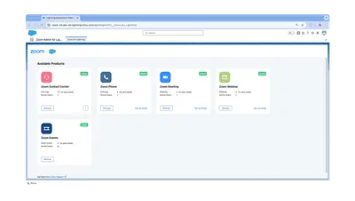 Zoom for Lightning for Salesforce — screenshot